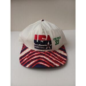 Vintage Larry Bird #33 1992 Olympics Dream Team USA Basketball SnapBack Hat
